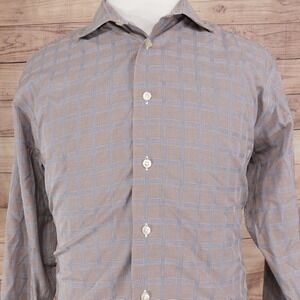EGARA NON-IRON MULTICOLOR CHECK BUTTON DOWN SHIRT MENS SIZE XL